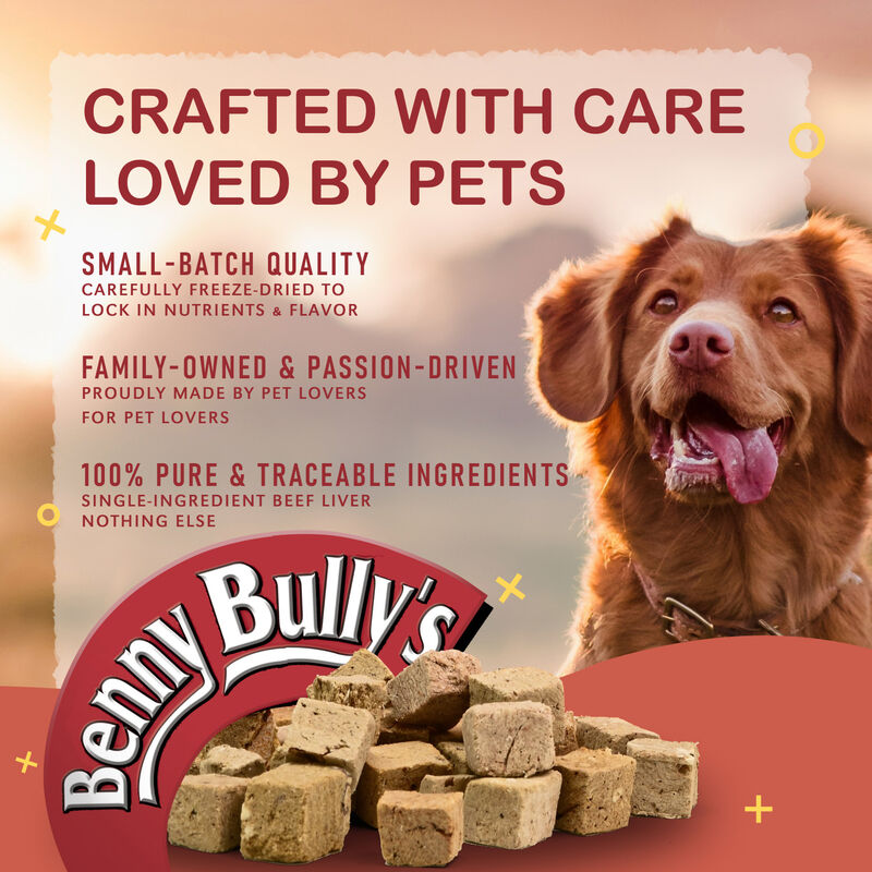 Benny Bully's, Mini Bits&nbsp;- Beef Liver - 50 g - Dog Treat image number null