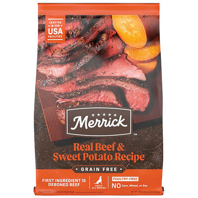 Merrick, Grain Free Beef & Sweet Potato