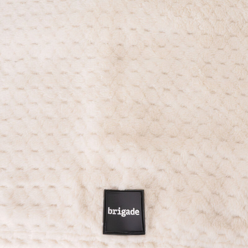 Brigade Ultra-Soft Herringbone Blanket - Latte image number null