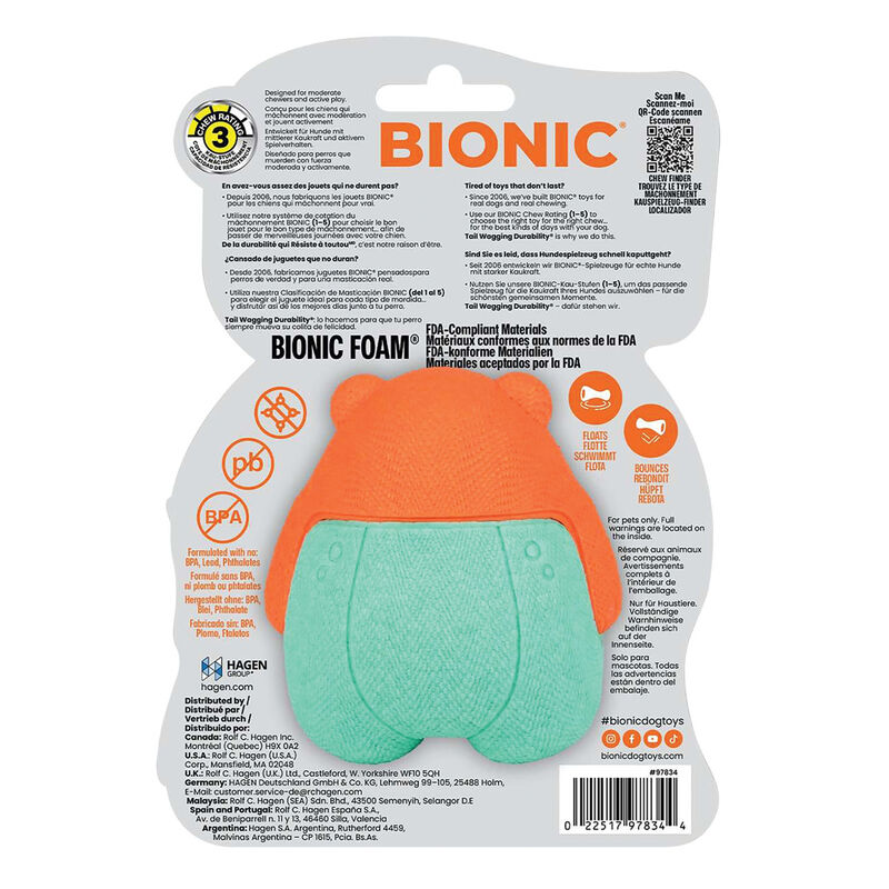 Bionic Super Squeak Bear Dog Toy  image number null