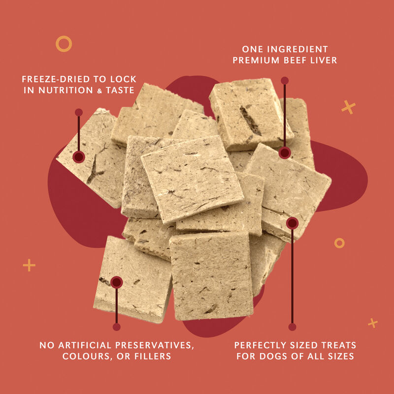 Benny Bully's, Liver Chops - Freeze Dried Dog Treat image number null