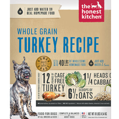 The Honest Kitchen,Whole Grain Turkey Recipe - Freeze Dried Dog Food