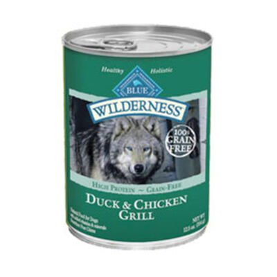 Blue Buffalo, Canned Dog Food, Wilderness, Duck & Chicken Grill - 354 g - Wet Dog Food