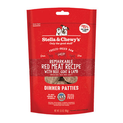 Stella & Chewy's, Dog Freeze-Dried Raw, Red Meat Dinner Patties