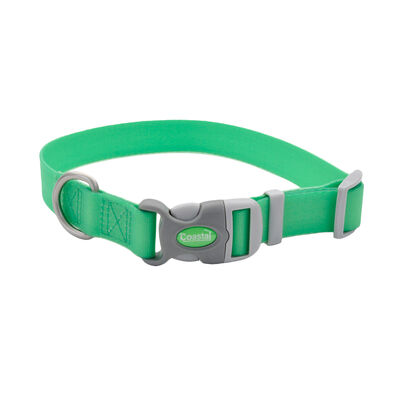 Adjustable Waterproof Collar, Lime, Large - 1" x 18"-26"