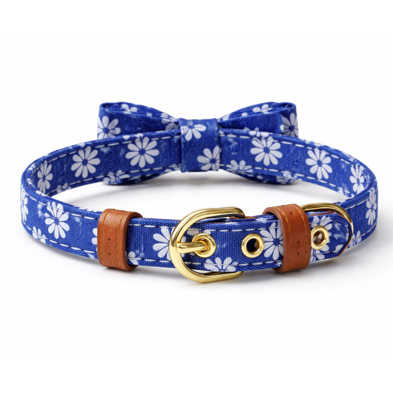 Meow & Woof, Small Dog Collar with Bow Tie image number null