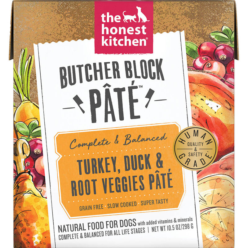 The Honest Kitchen, Butcher Block Pate, Turkey & Duck - Wet Dog Food image number null