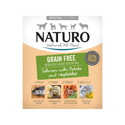 Naturo, Adult - GF Salmon & Potato w/ Veg - 400 g