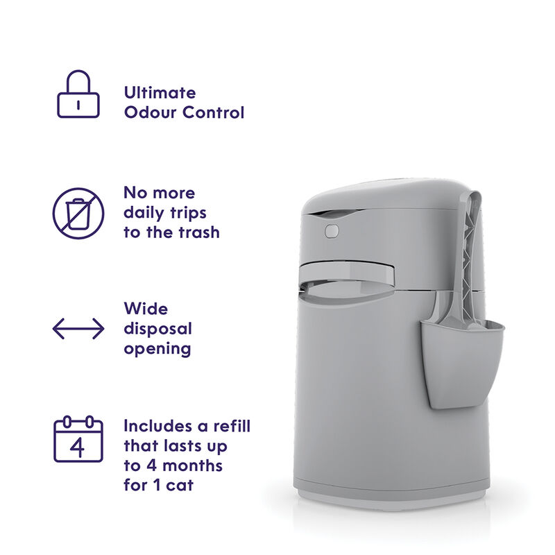 Litter Genie, Easy Roll Cat Litter Disposal System, Scoop, Holder & Refill (Up To 4 Months) image number null