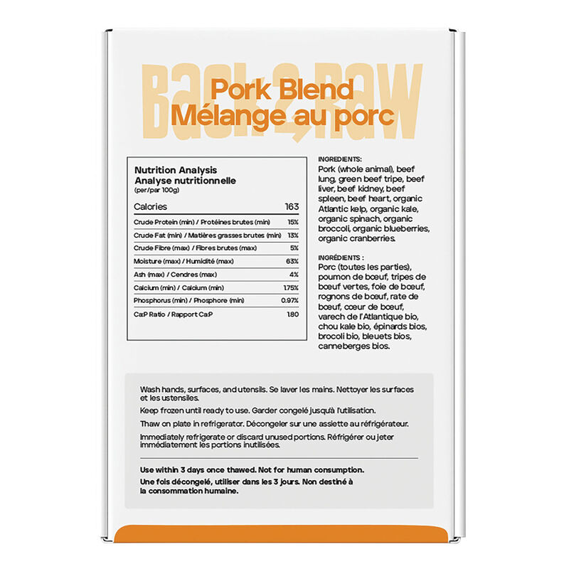 Back2Raw, Complete - Pork Blend - 1.81 kg - 4 x 1 lb image number null