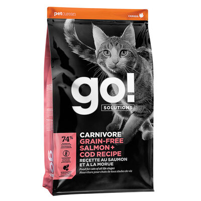 GO! SOLUTIONS CARNIVORE Grain Free Salmon + Cod Recipe for cats