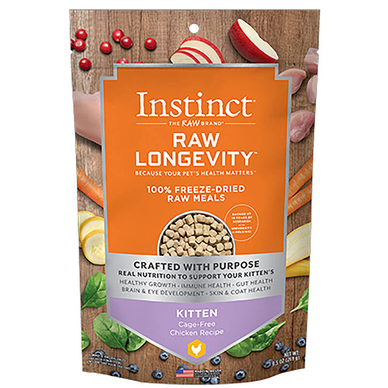 Instinct, Kitten, Longevity - FD Meal - Chicken - 269 g - Freeze Dried Cat Food image number null