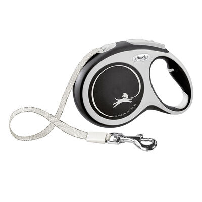 Flexi, Comfort Tape Leash - Grey - Large - 8 m