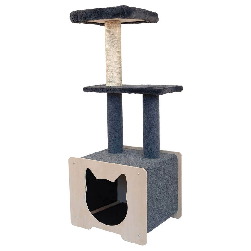 Noba, Origin - Cat Tree - Hut Cat Head - Grey image number null