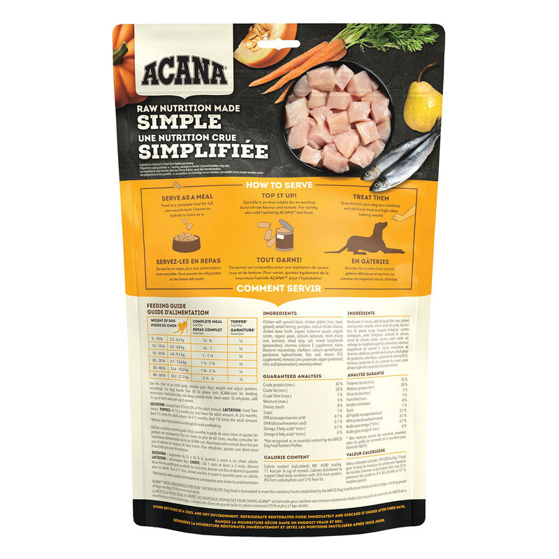 Acana, Adult - FD Morsels - Free Run Chicken - 227 g - Freeze Dried Dog Food image number null