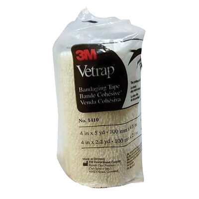 3M Vet Wrap, 15' Bandage - White - 4"