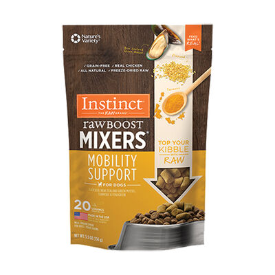 Instinct, Raw Boost Mixers Mobility Support Freeze-Dried Dog Food Topper, 156 g - Freeze Dried Dog F