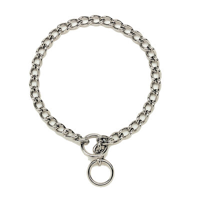 Chain Training Dog Collar, Chrome, 2.0 mm x 16"