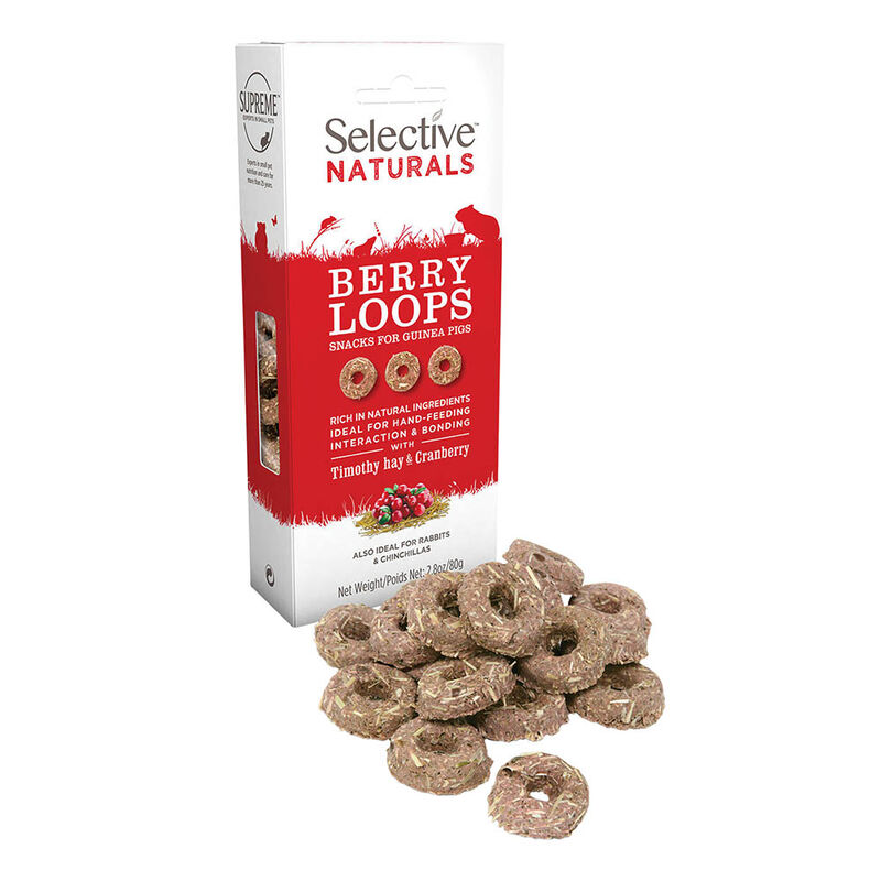 Science Selective, Berry Loops Guinea Pig Treats - 80 g image number null