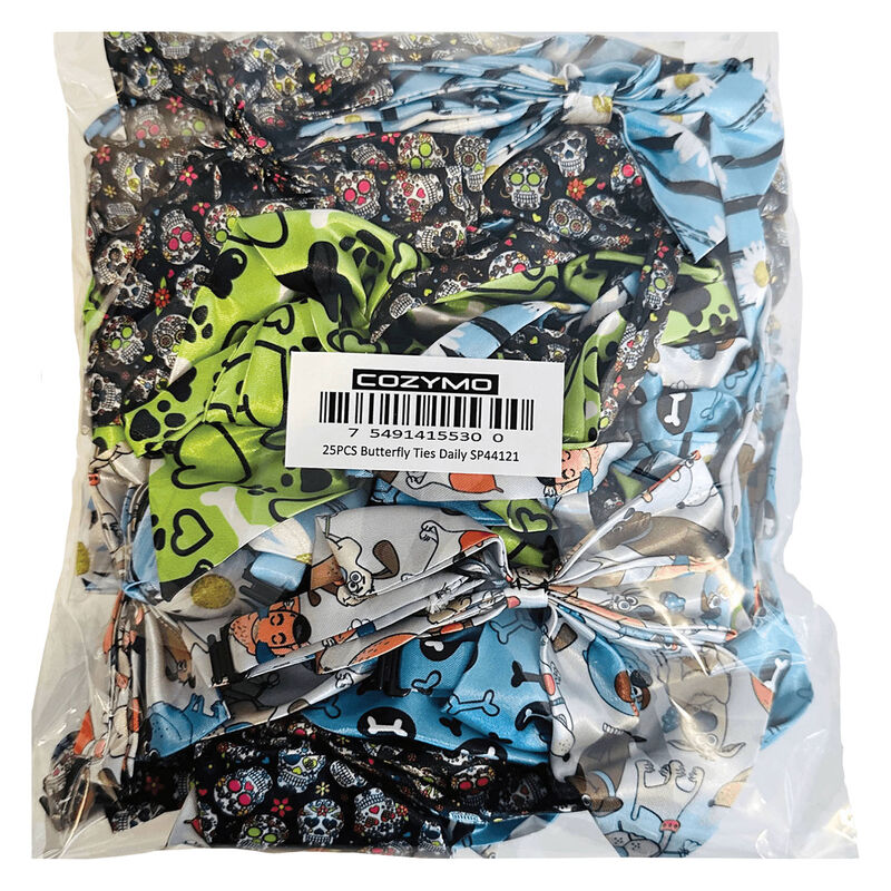 Cozymo Daily Butterfly Neckties - Assorted 25 pcs image number null