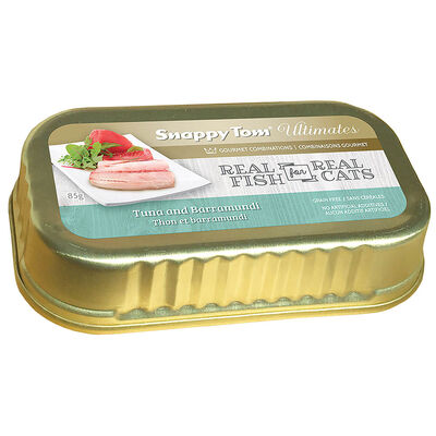 Snappy Tom, Ultimates - Tuna w/ Barramundi in Broth - 85g