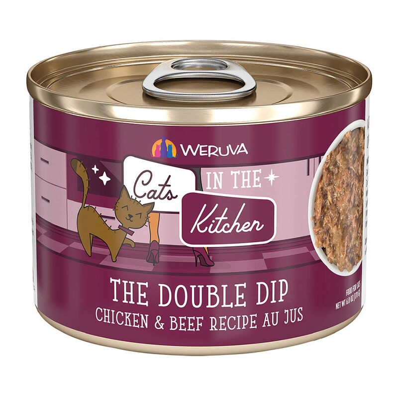 Weruva, Can Feline  - The Double Dip-Chkn&Beef - 170g - Minced - Wet Cat Food image number null