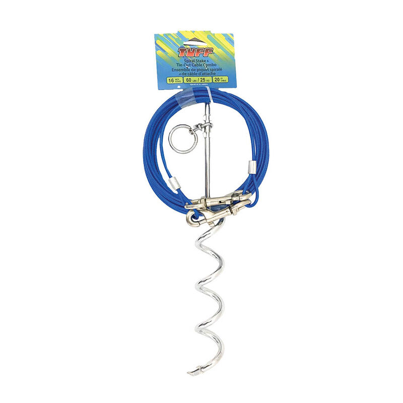 TUFF, Tie-Out Stake and Cable Combo - 20' image number null