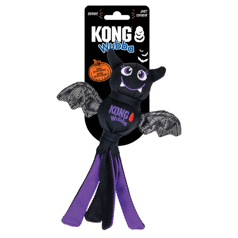 KONG Halloween Wubba Ballistic Bat Dog Toy - S image number null