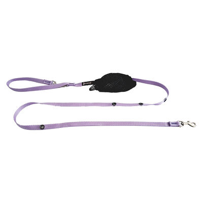 Smoochy Poochy, Nylon Hands Free Leash - Lavender - 5/8" x 6'