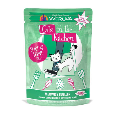 Weruva, Pouch Feline - Meowiss Bueller - Chicken & Lamb - 85 g - Pate - Wet Cat Food