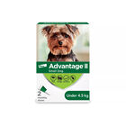 Advantage II, Small Dog Flea Treatment & Protection, <4.5kg image number null