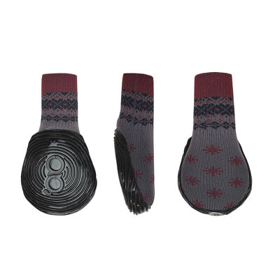 All-Season Dog Boots Winter Print, M