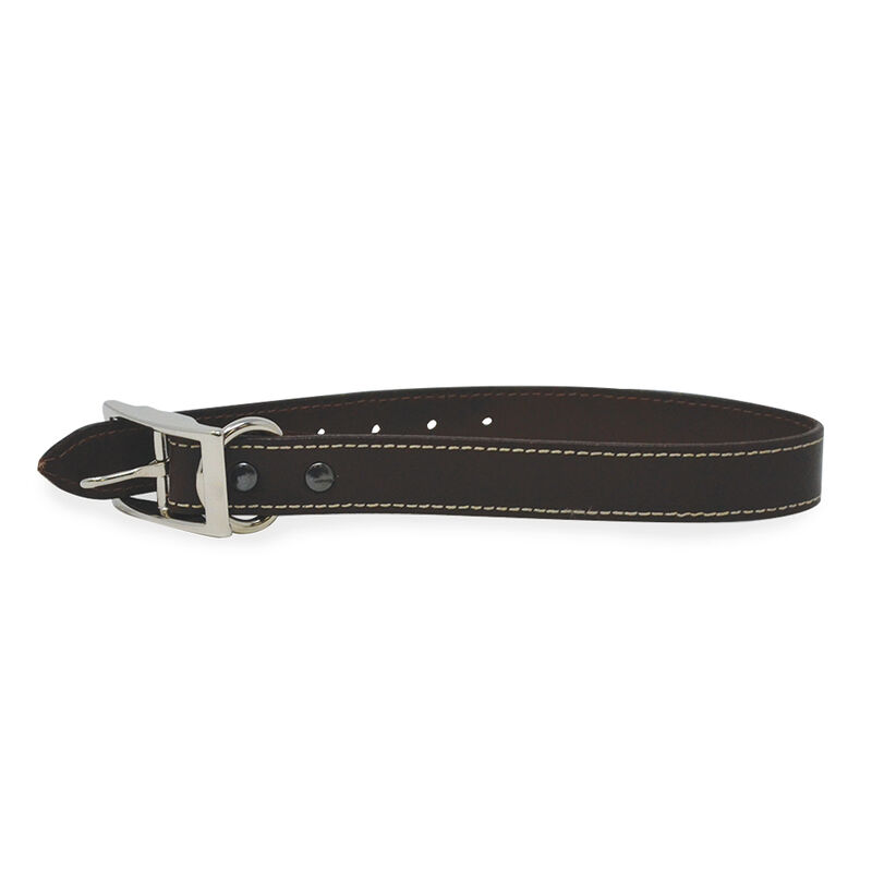 Rocky Brand, Collar - Leather Contrast Top Stitch - Brown image number null