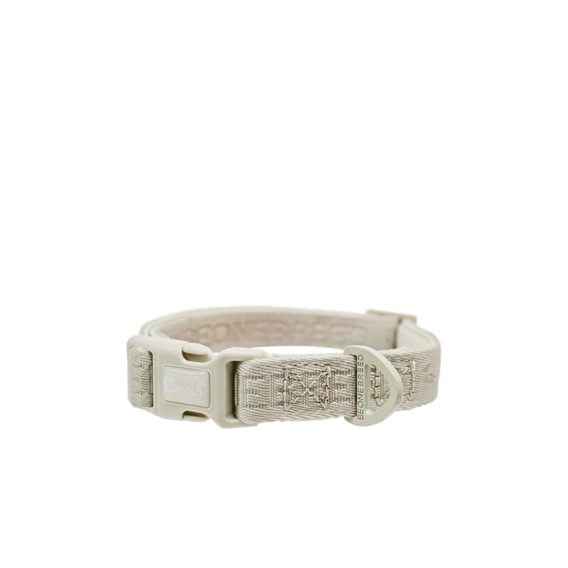 Embroidered Dog Collar - Cream - M image number null
