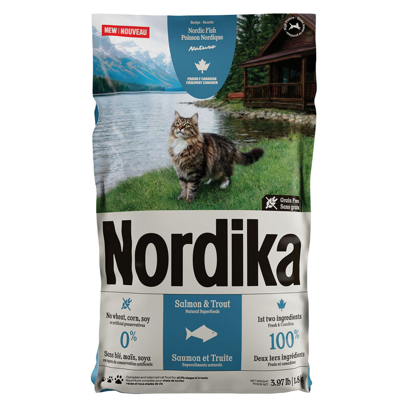 Nordika, Nordic Fish Recipe, Salmon and Trout - Cat Dry Food image number null