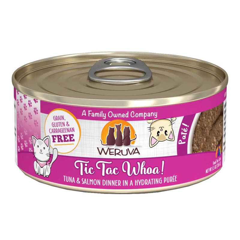 Weruva, Can Feline - Tic Tac Whoa - Tuna & Salmon - 156 g - Pate - Wet Cat Food image number null