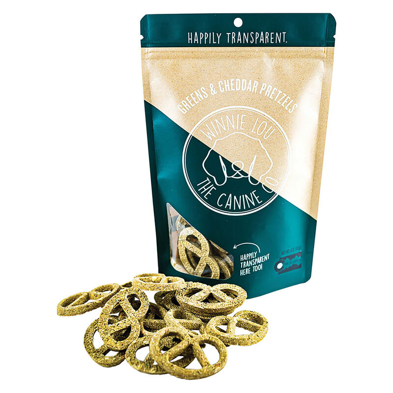 Winnie Lou, Greens & Cheddar Pretzels - 113 g image number null