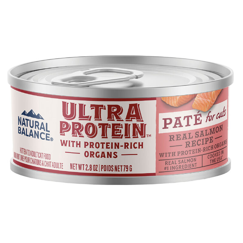 Natural Balance, Ultra Protein - Salmon & Organ Meats Pate Recipe - Wet Cat Food image number null