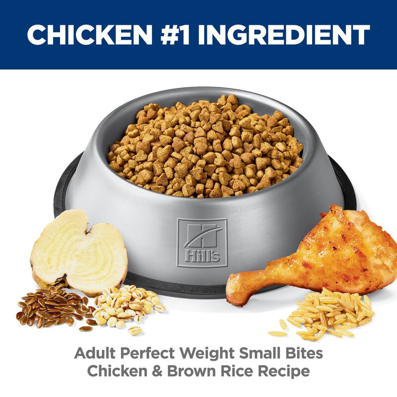 Science Diet, Adult Small Bites Perfect Weight Chicken Recipe - Dry Dog Food image number null