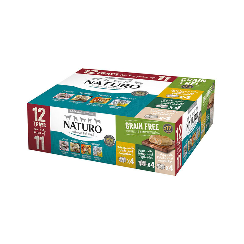 Naturo, Adult - GF Poultry Variety Pack-400 g-12 pk image number null