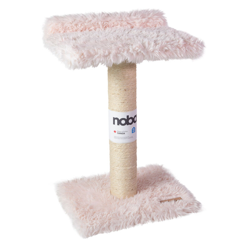 Noba 1 Tier Cat Perch - Dusty Pink Faux Fur image number null