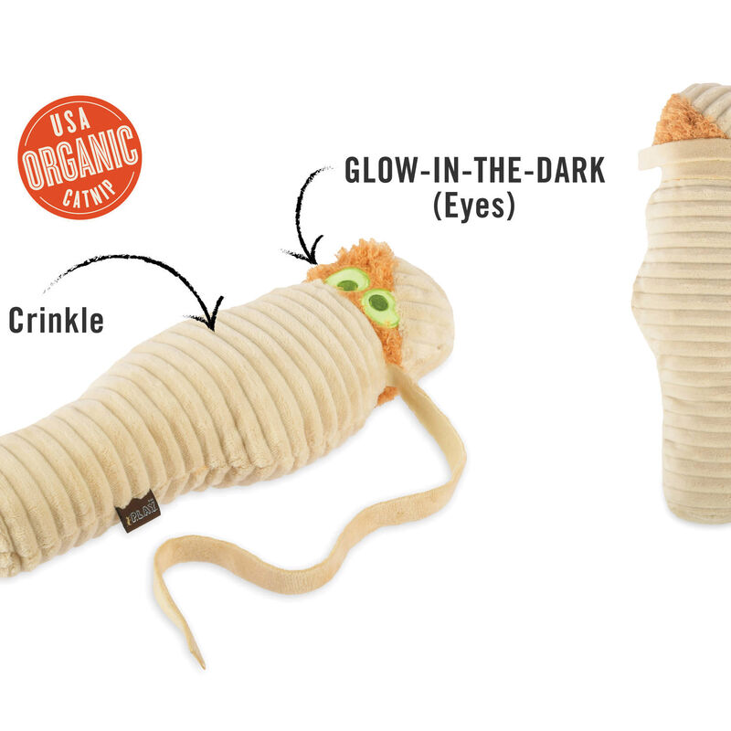 P.L.A.Y. Pet Lifestyle And You Feline Frenzy Halloween Mummy Catnip Toy image number null
