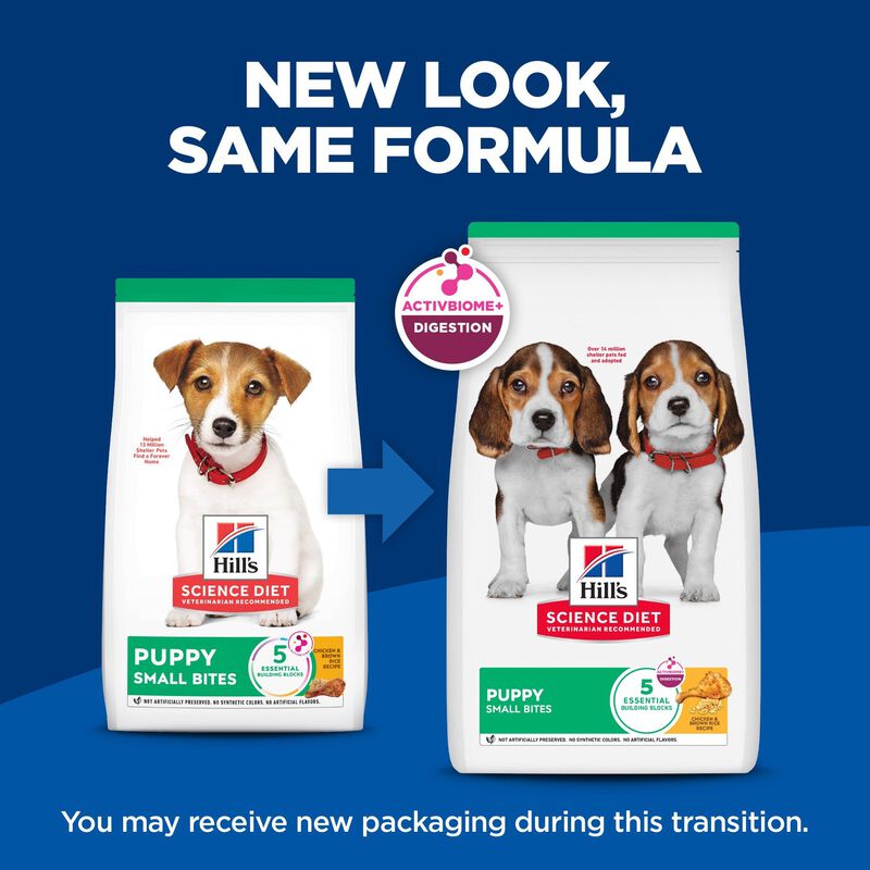 Science Diet, Puppy Small Bites Chicken & Brown Rice Recipe - Dry Puppy Food image number null