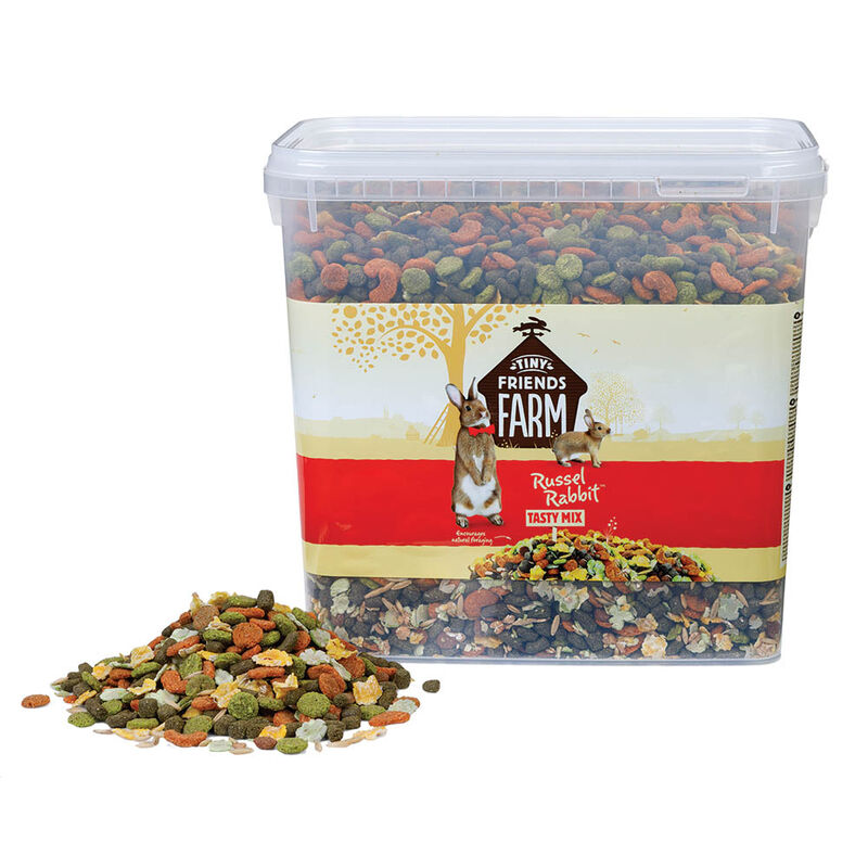 Tiny Friends Farm, Russel Rabbit - Tasty Mix - Bucket - 4.08 kg image number null
