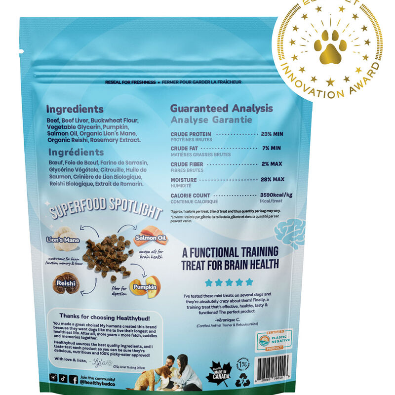 Healthybud, Beef Mini Training Treats with Superfoods image number null