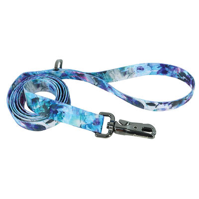 Fashion Dog Leash, Rainy Day Floral, Medium/Large - 1" x 6'