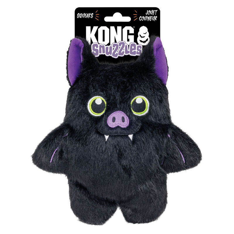 KONG Halloween Snuzzles Bat or Bear Assorted Dog Toy - M image number null