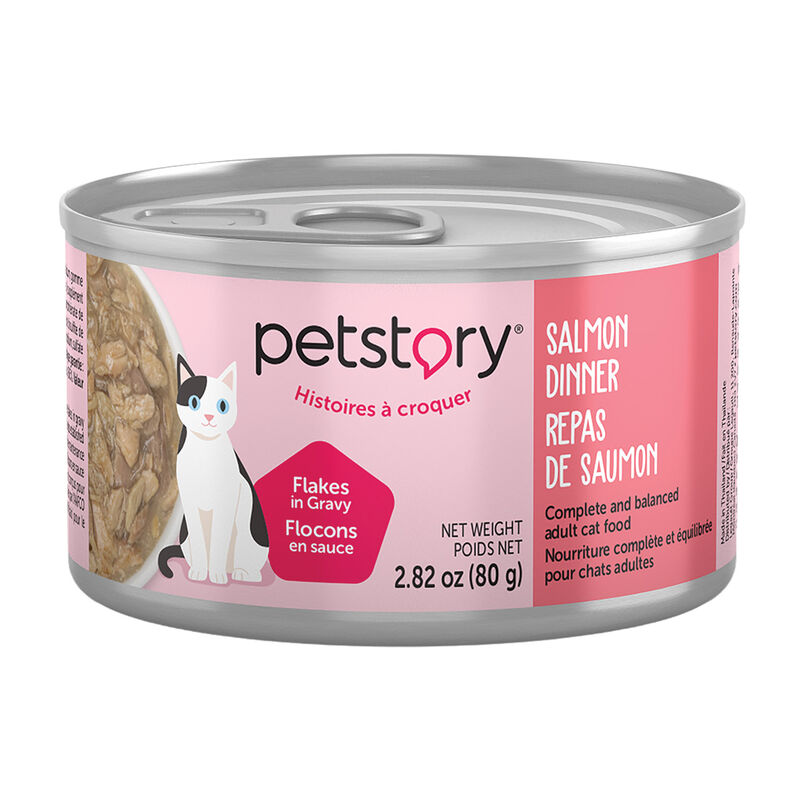 Petstory, Salmon Dinner - Flakes in Gravy - Wet Cat Food image number null