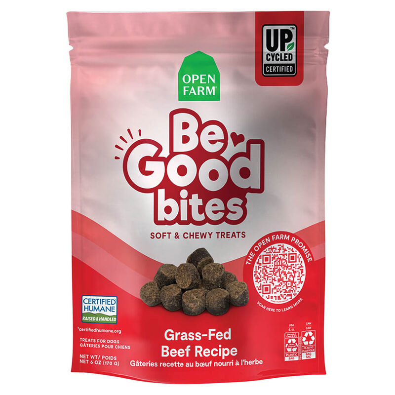Open Farm, Be Good Bites - Grass-Fed Beef Soft & Chewy Dog Treats - 170 g - Dog Treat image number null