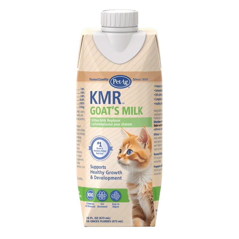 PetAg, Goat's Milk KMR Kitten Milk Replacer Liquid - 16oz image number null